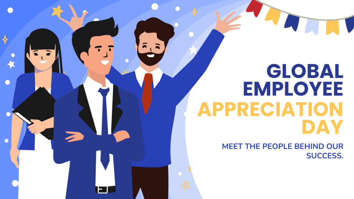 Free  Global Employee Appreciation Day Youtube Thumbnail Template