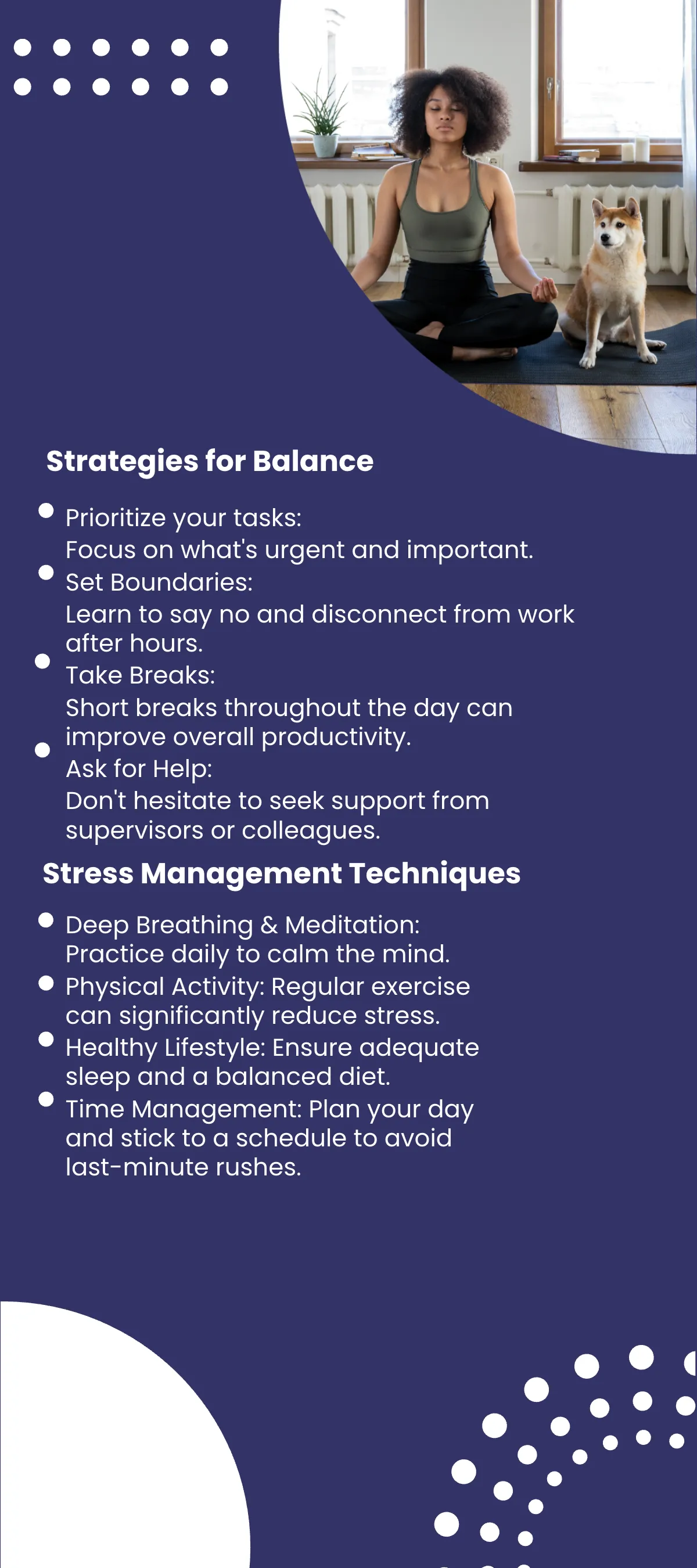 Free Work-Life Balance and Stress Management Rack Card Template to Edit Online
