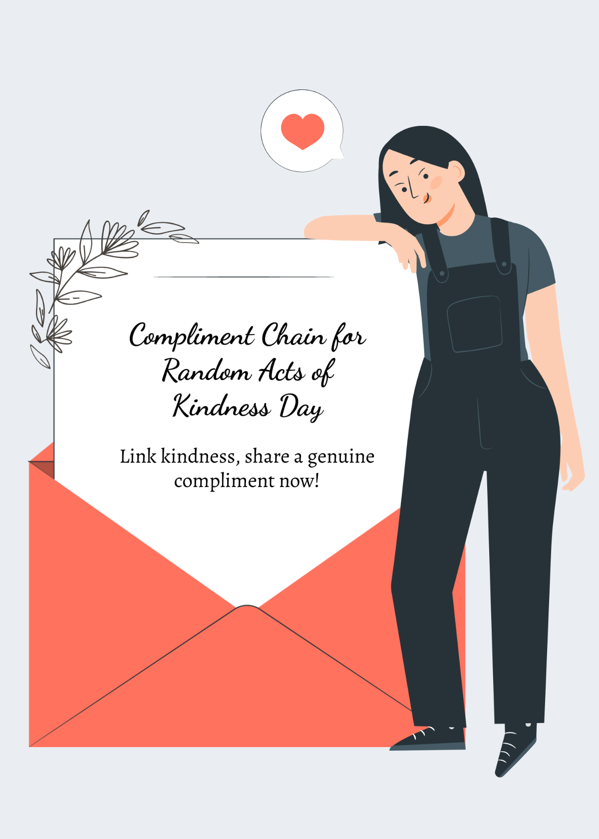  Random Acts of Kindness Day Invitation Card Template