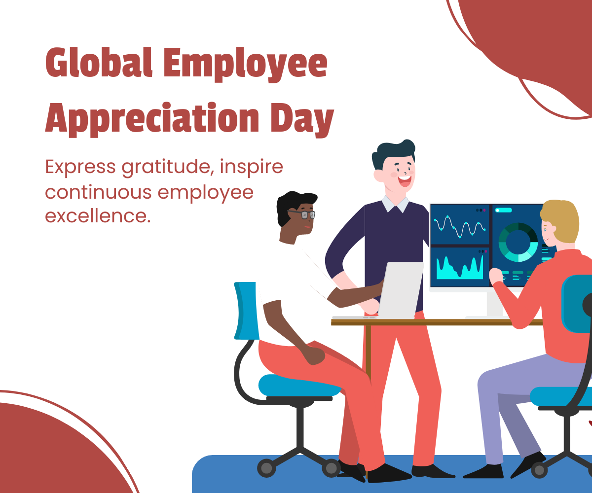 Free  Global Employee Appreciation Day Ad Banner Template