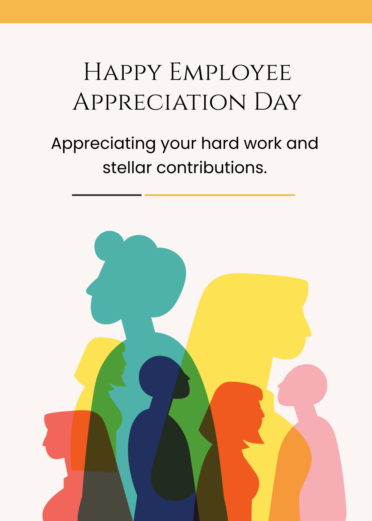 Free  Global Employee Appreciation Day Greeting Card Template
