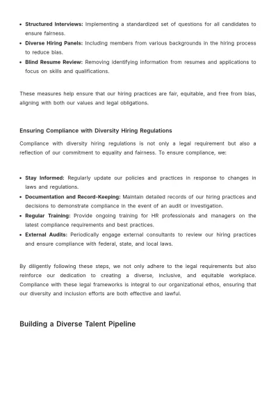 Free Diverse Candidate Sourcing Guide HR Template to Edit Online