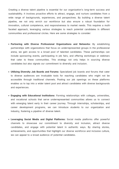 Free Diverse Candidate Sourcing Guide HR Template to Edit Online