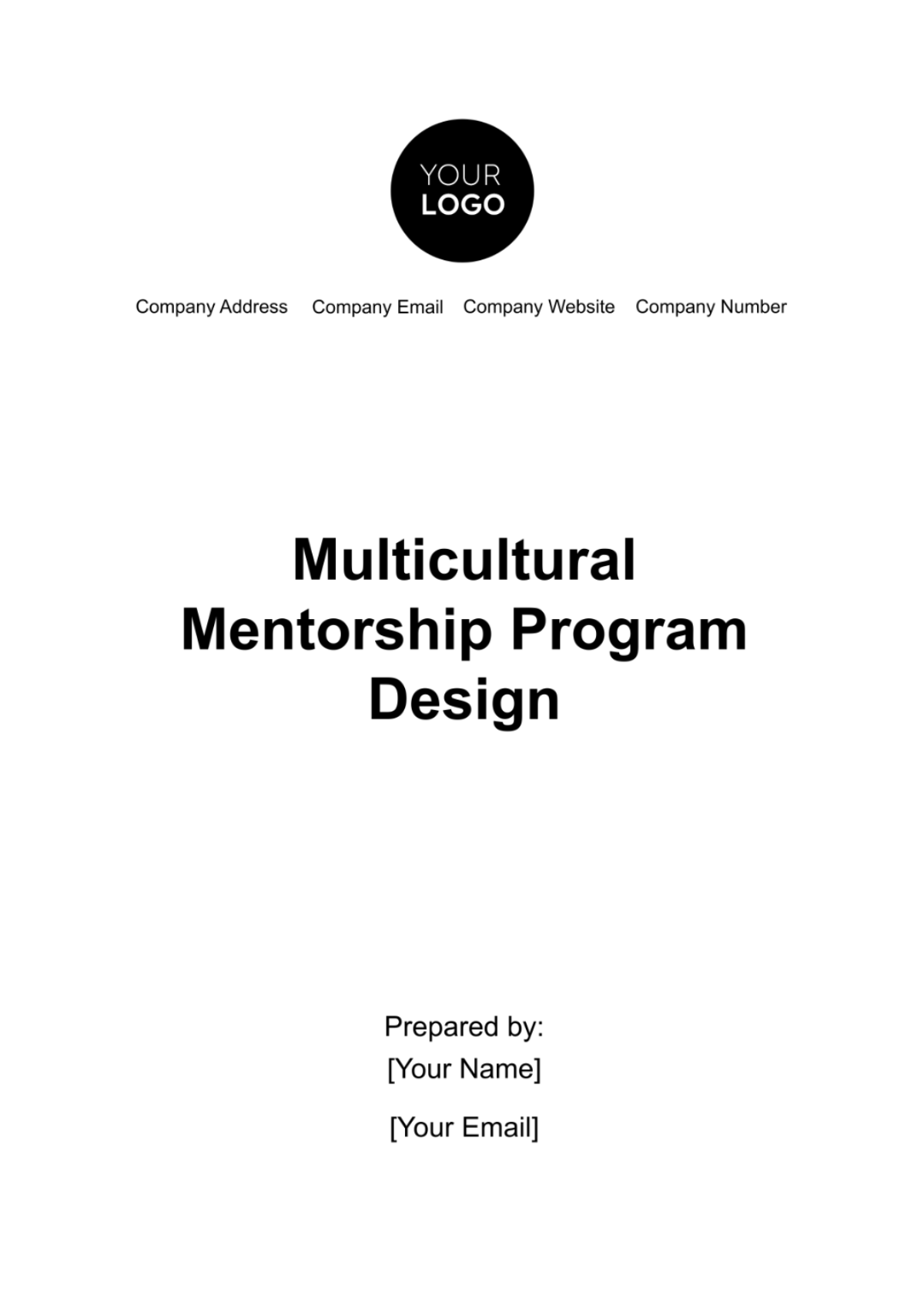 Multicultural Mentorship Program Design HR Template - Edit Online & Download