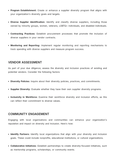 Free Diversity and Inclusion Best Practices in Mergers and Acquisitions HR Template to Edit Online