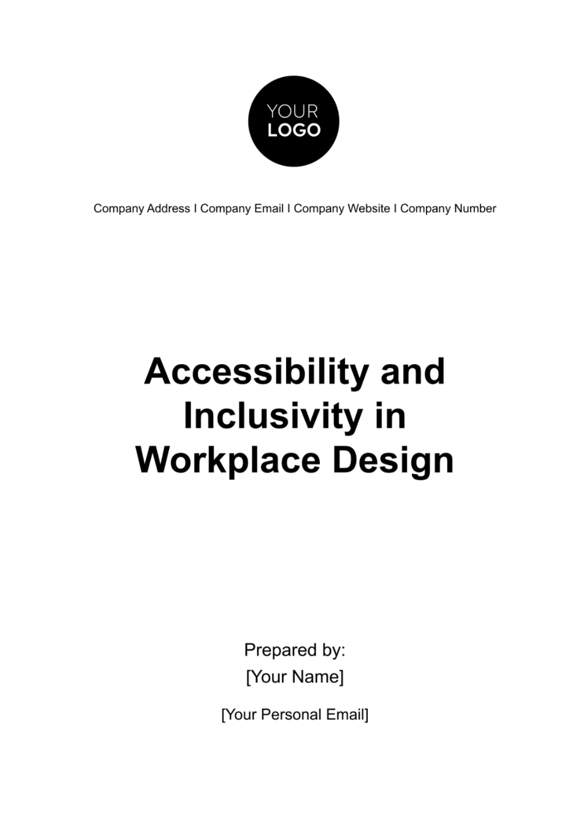 Accessibility and Inclusivity in Workplace Design HR Template - Edit Online & Download