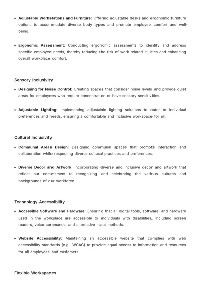 Free Accessibility and Inclusivity in Workplace Design HR Template to Edit Online