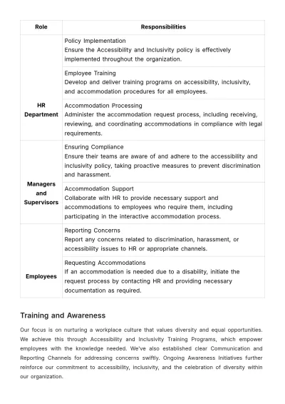 Free Accessibility and Inclusivity in Workplace Design HR Template to Edit Online