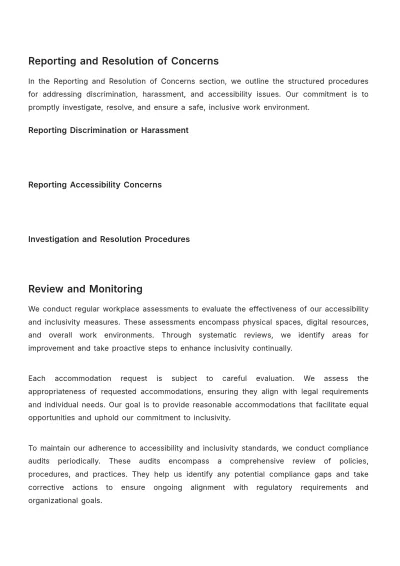 Free Accessibility and Inclusivity in Workplace Design HR Template to Edit Online