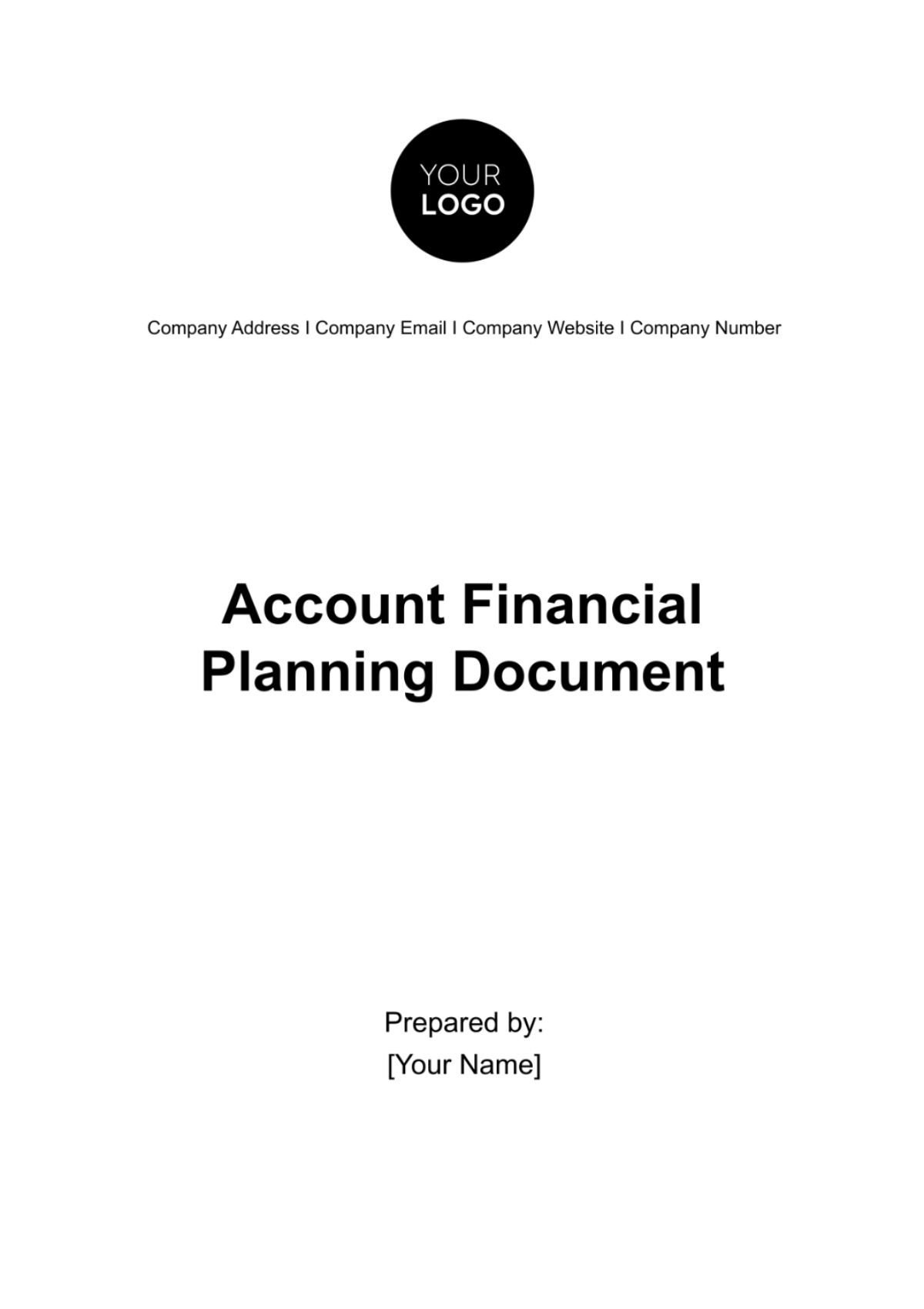 Account Financial Planning Document Template - Edit Online & Download