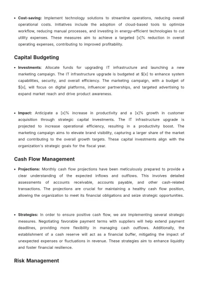 Free Account Financial Planning Document Template to Edit Online