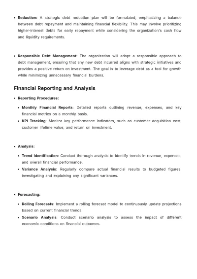 Free Account Financial Planning Document Template to Edit Online