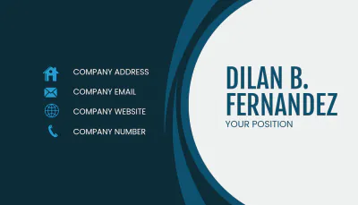 Free Legal Secretary Business Card Template to Edit Online