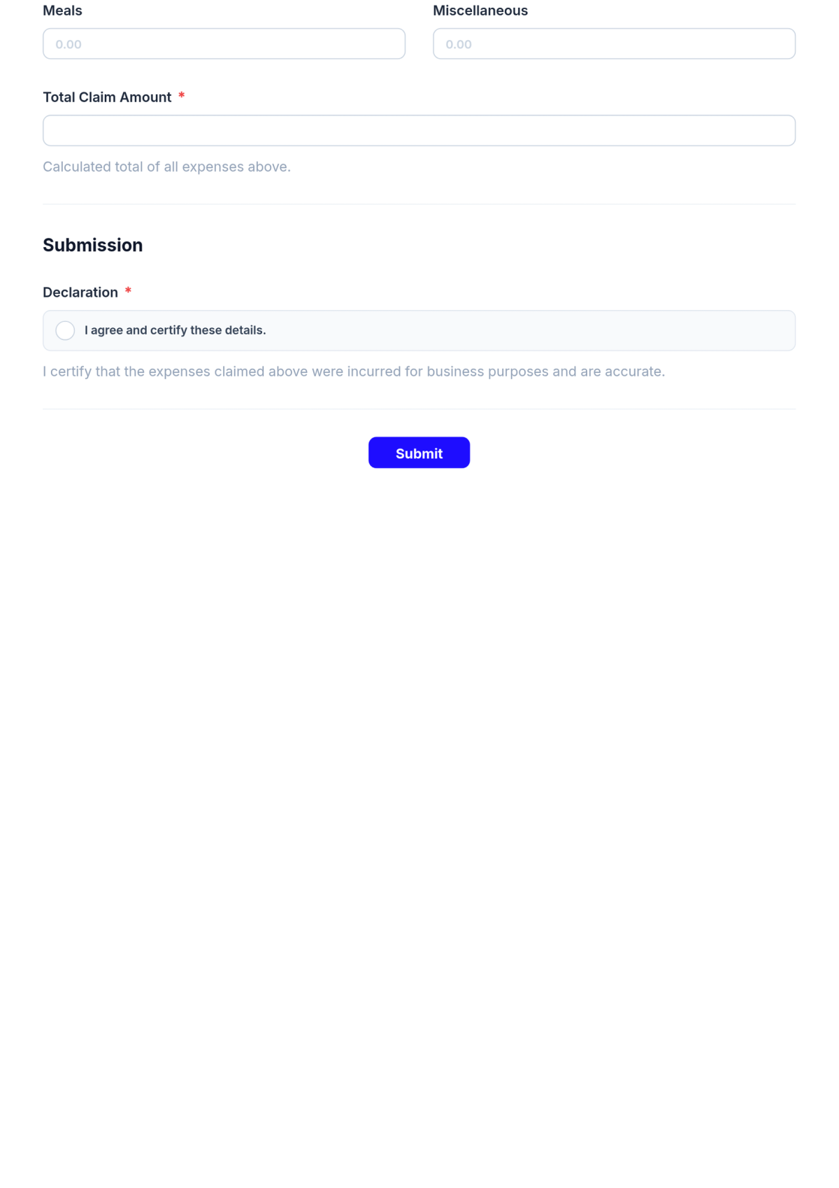 Free Travel Reimbursement Form HR Template & AI Maker Free Travel Reimbursement Form HR Template & AI Maker