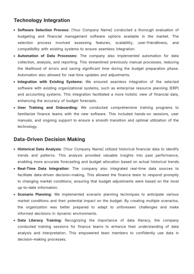 Free Effective Account Budgeting Case Study Template to Edit Online