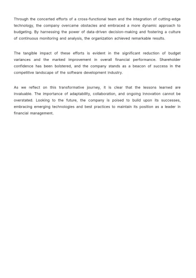 Free Effective Account Budgeting Case Study Template to Edit Online