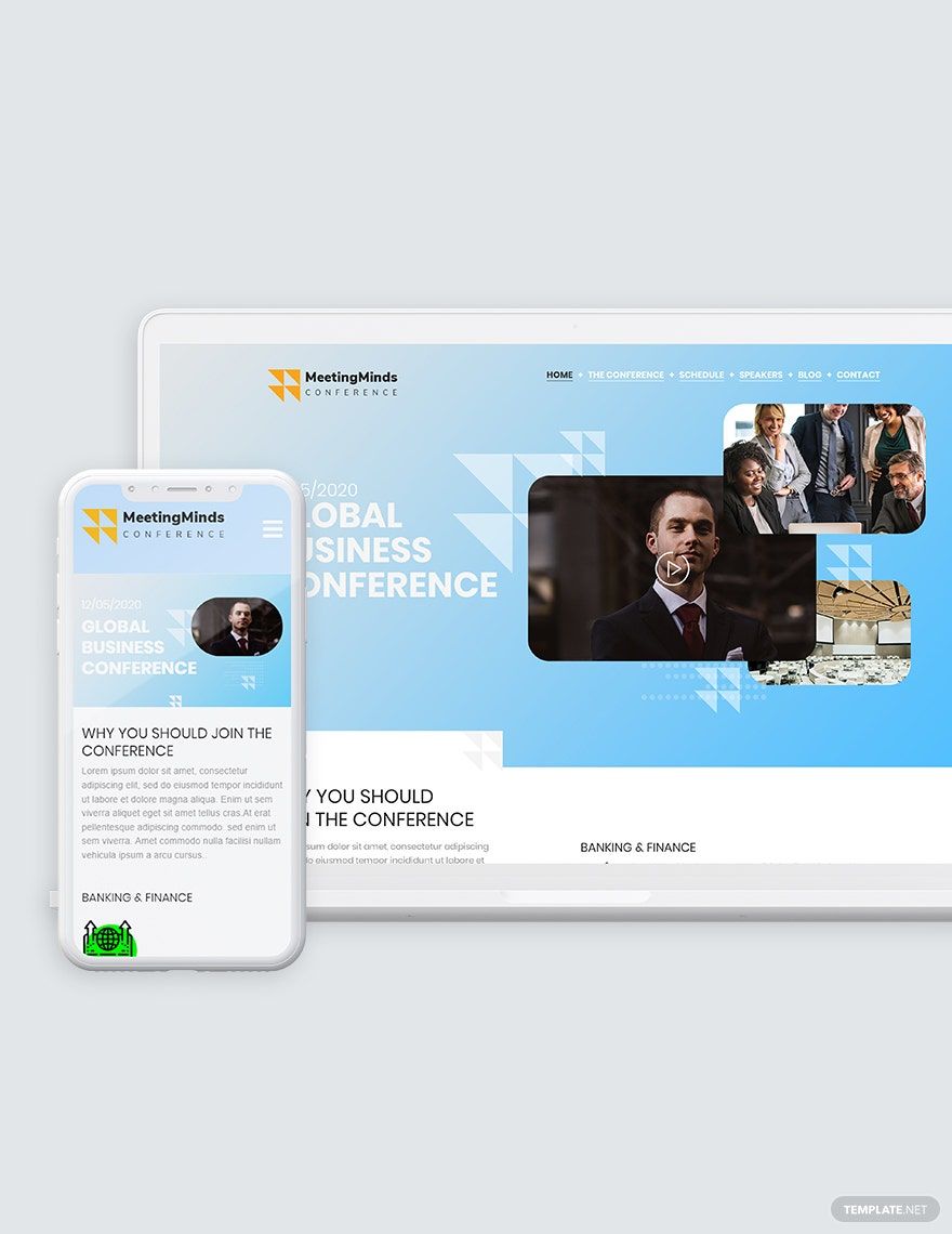 Conference Bootstrap Landing Page Template