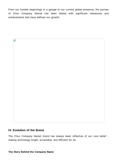 Free Company History & Vision Guide HR Template to Edit Online