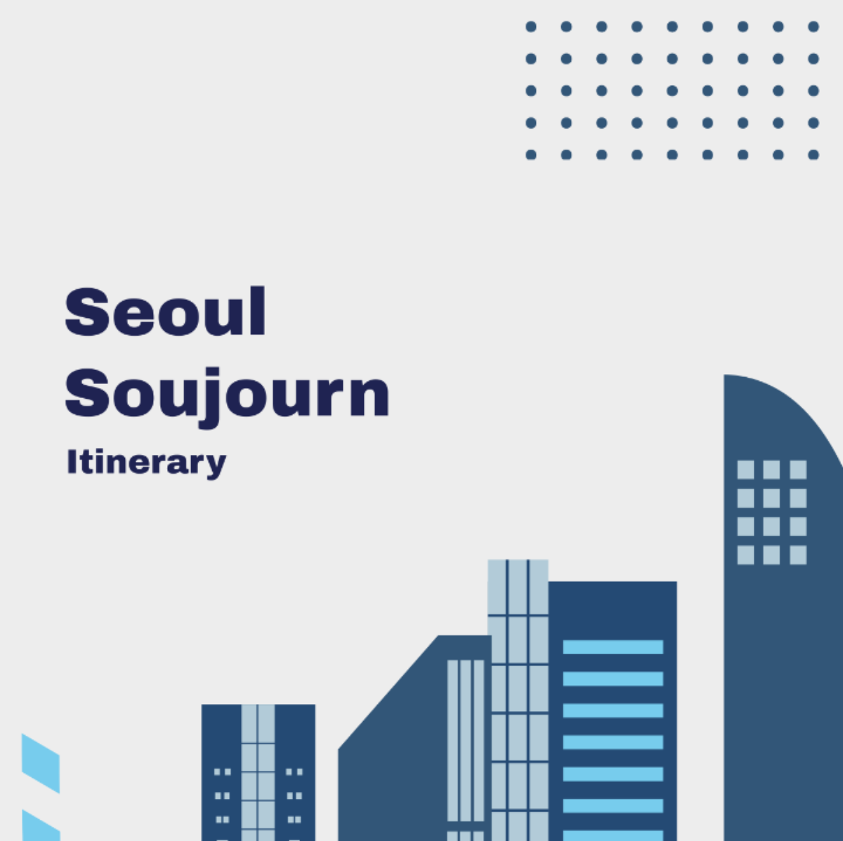Free Seoul Travel Itinerary Template