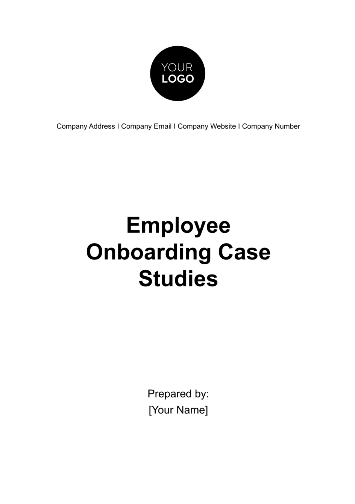 Employee Onboarding Case Studies HR Template - Edit Online & Download