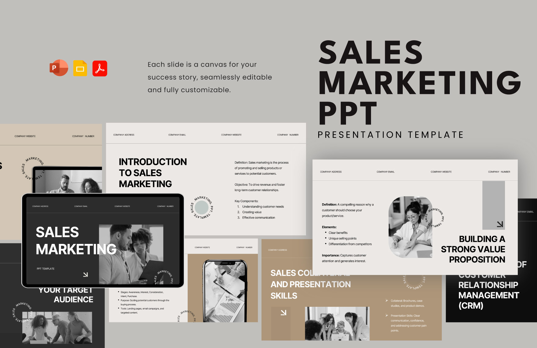 Sales Marketing PPT Template