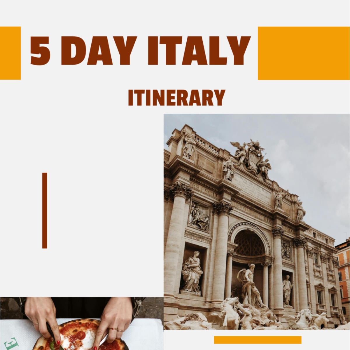 5 Day Italy Itinerary Template - Edit Online & Download