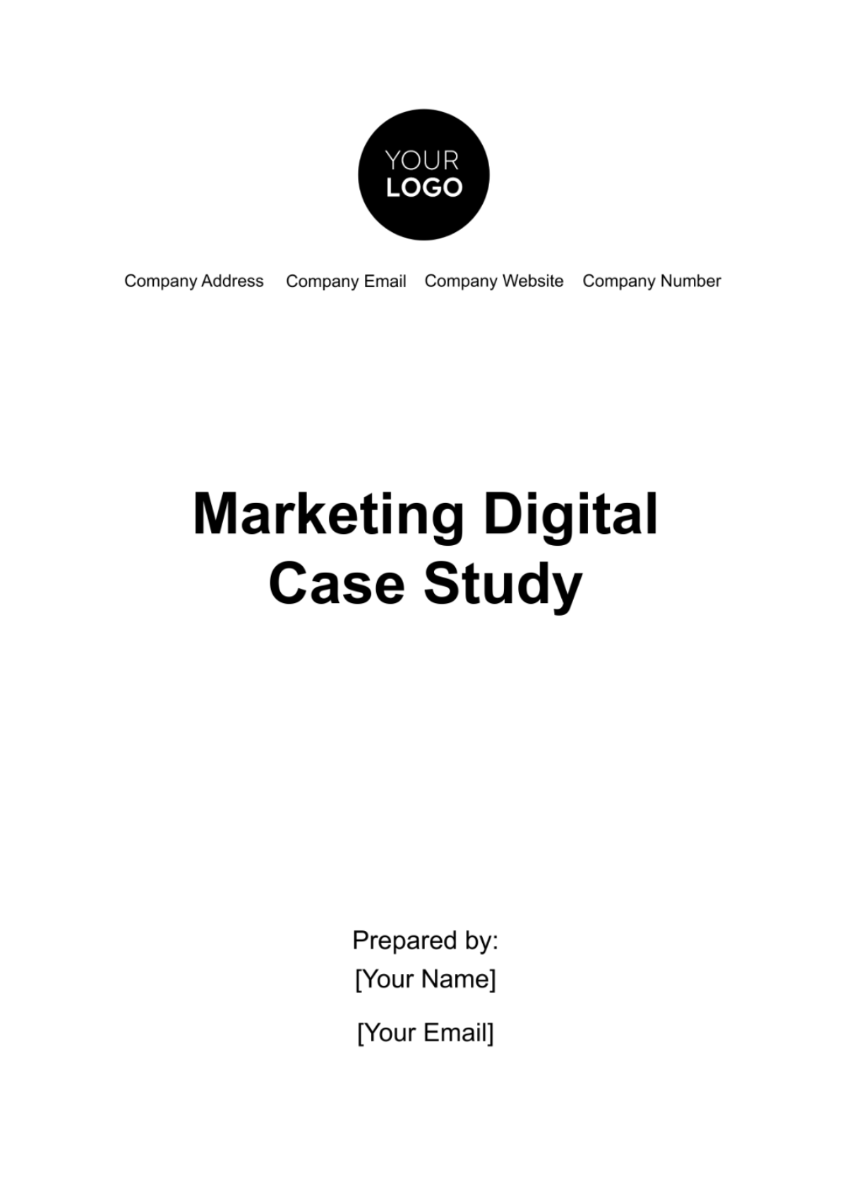 Marketing Digital Case Study Template - Edit Online & Download