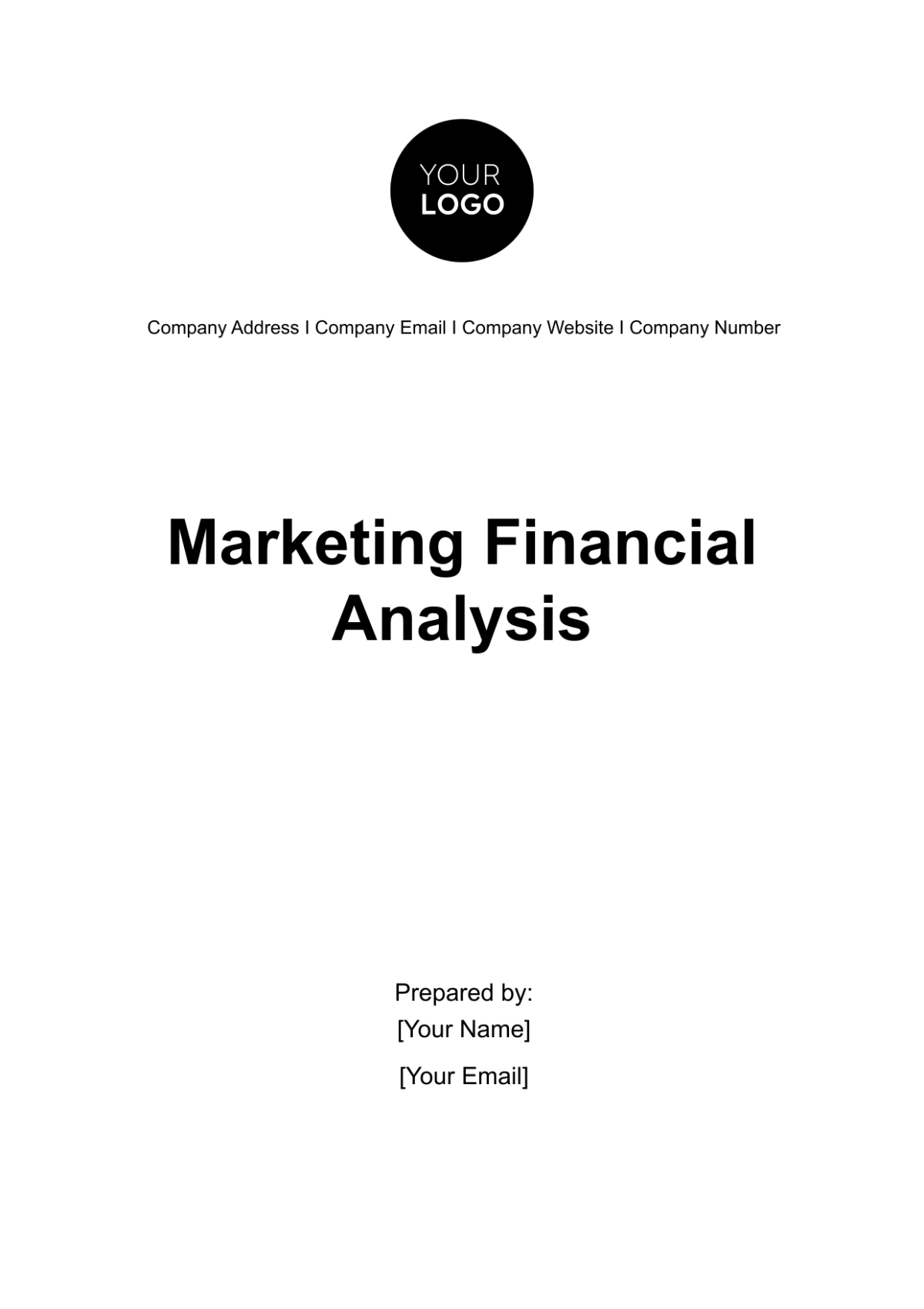 Marketing Financial Analysis Template