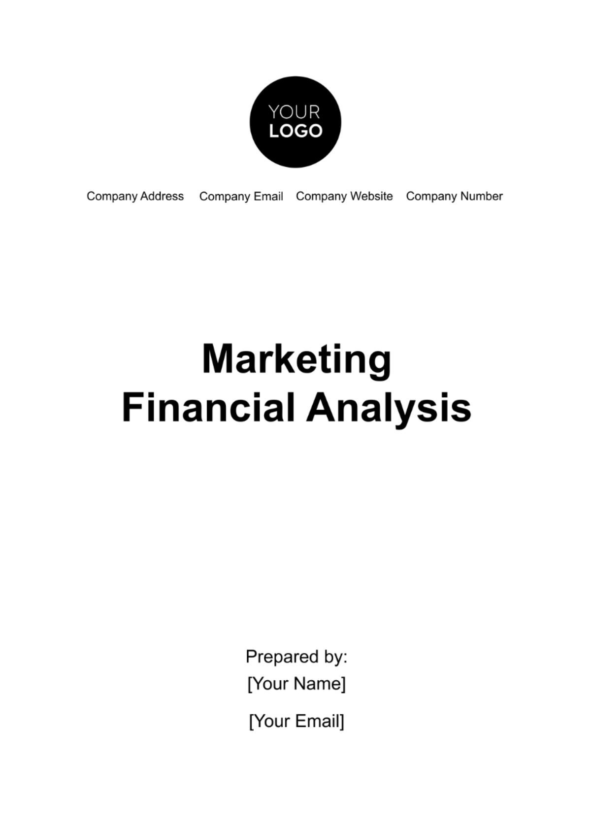 Marketing Financial Analysis Template - Edit Online & Download