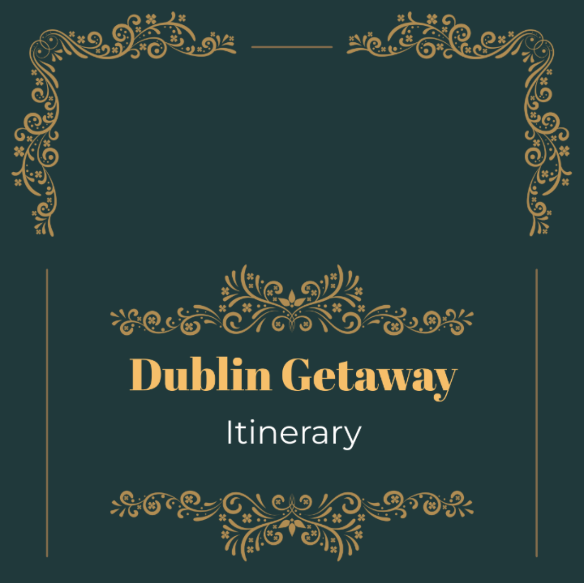 Dublin Itinerary Template - Edit Online & Download