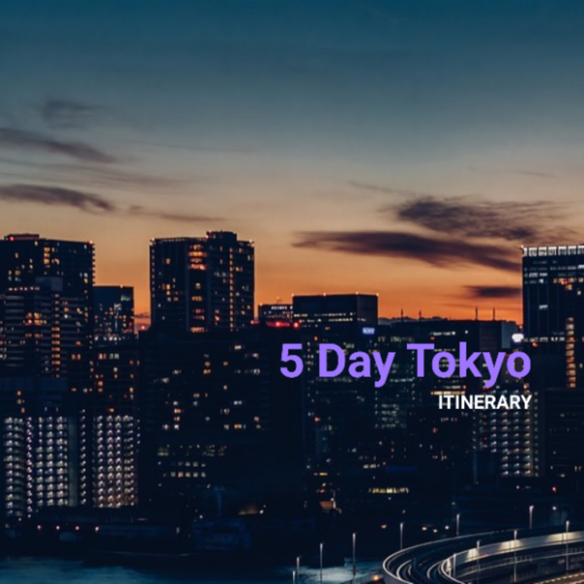 5 Day Tokyo Itinerary Template - Edit Online & Download