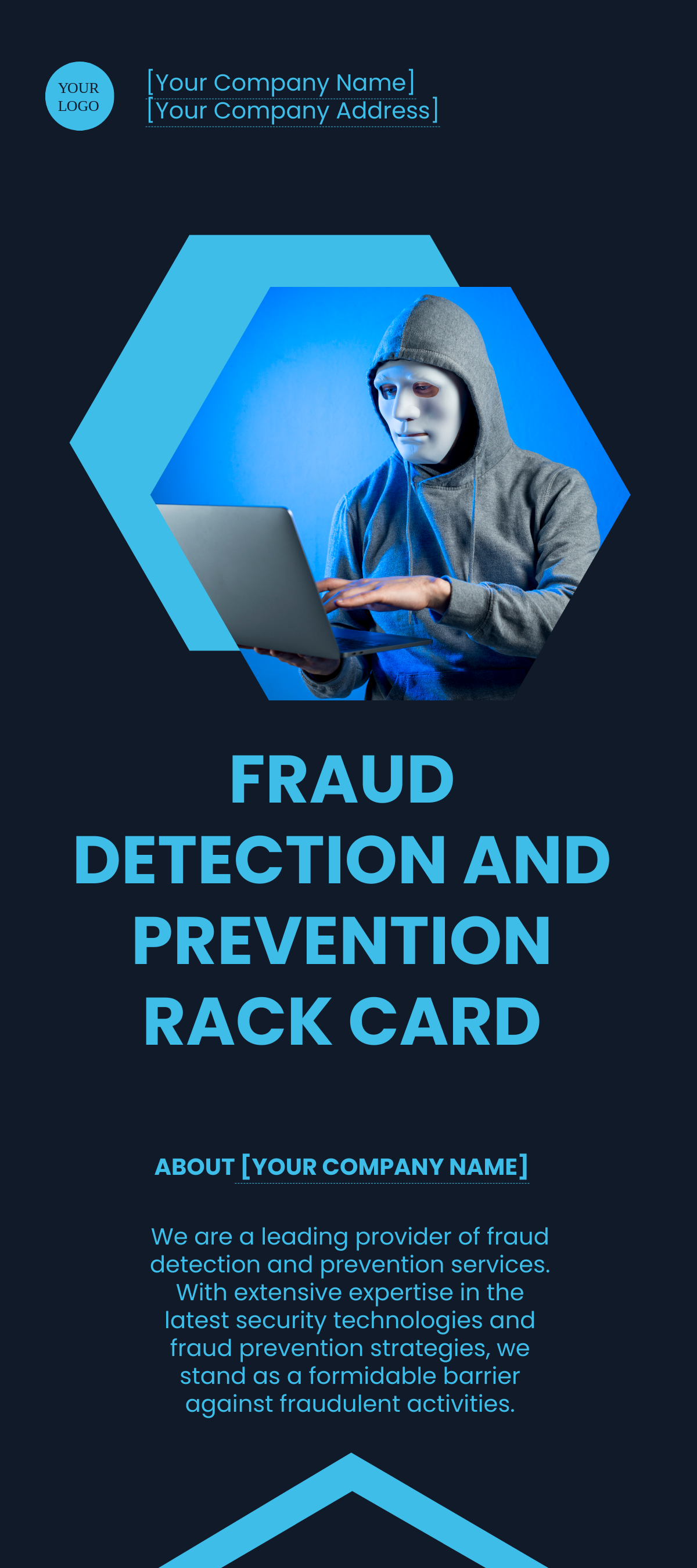 Fraud Detection and Prevention Rack Card Template