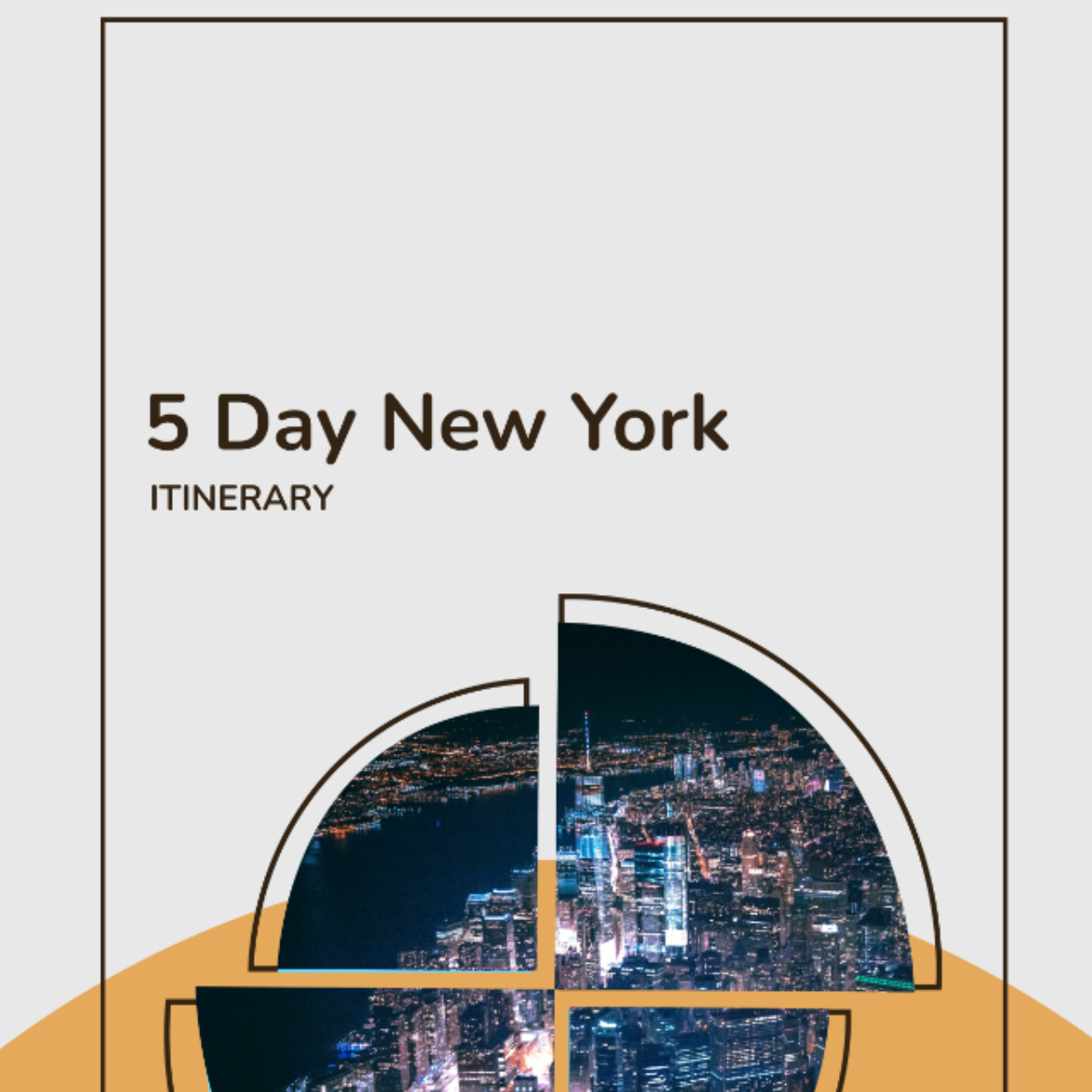 5 Day New York Itinerary Template - Edit Online & Download