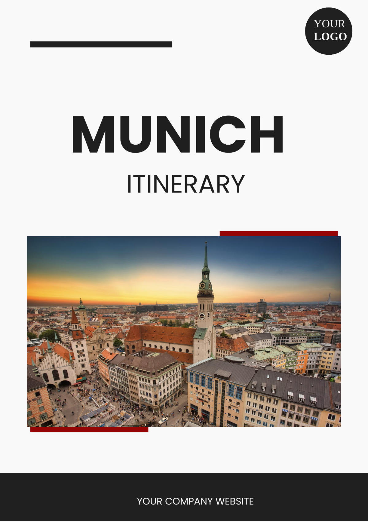 Munich Itinerary Template - Edit Online & Download