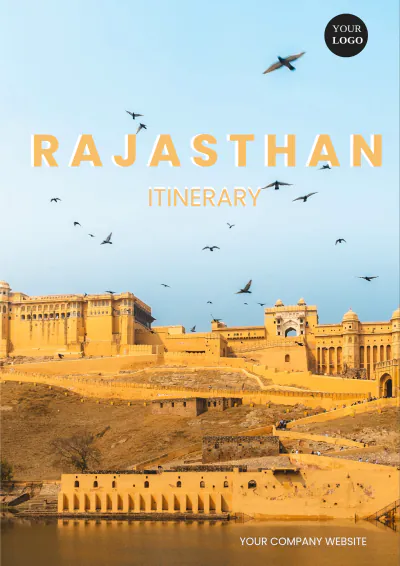 Free Rajasthan Trip Itinerary Template to Edit Online
