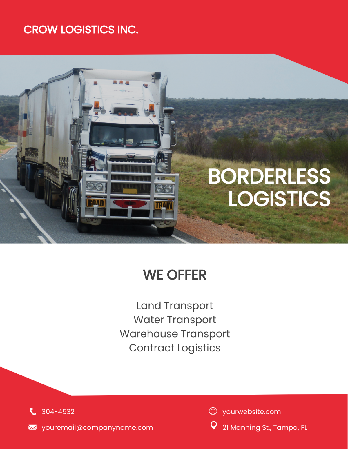 Logistics Services Flyer Template