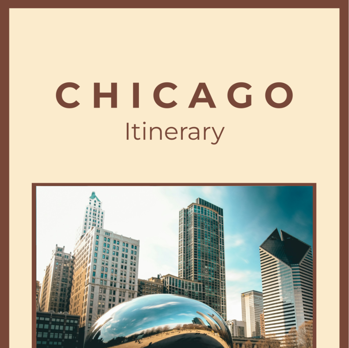 Chicago Itinerary Template - Edit Online & Download