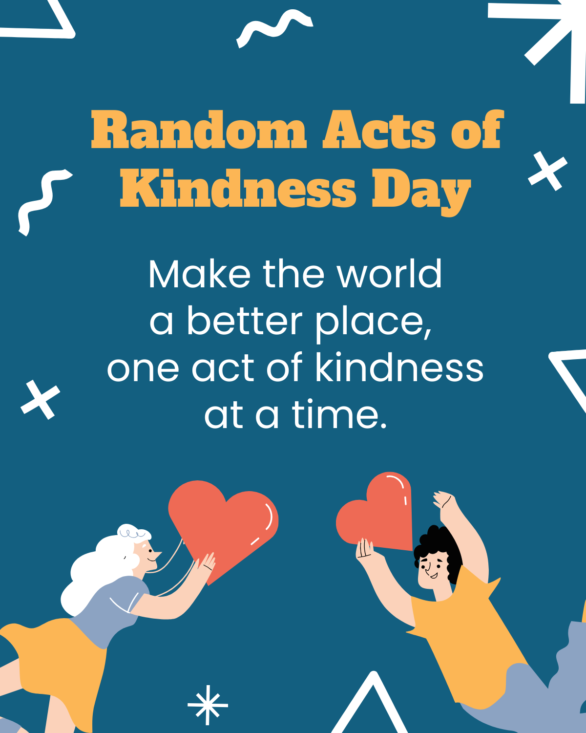 Free  Random Acts of Kindness Day Facebook Post Template