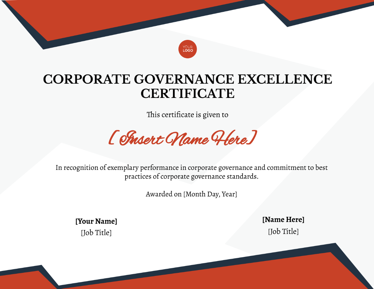 Corporate Governance Excellence Certificate