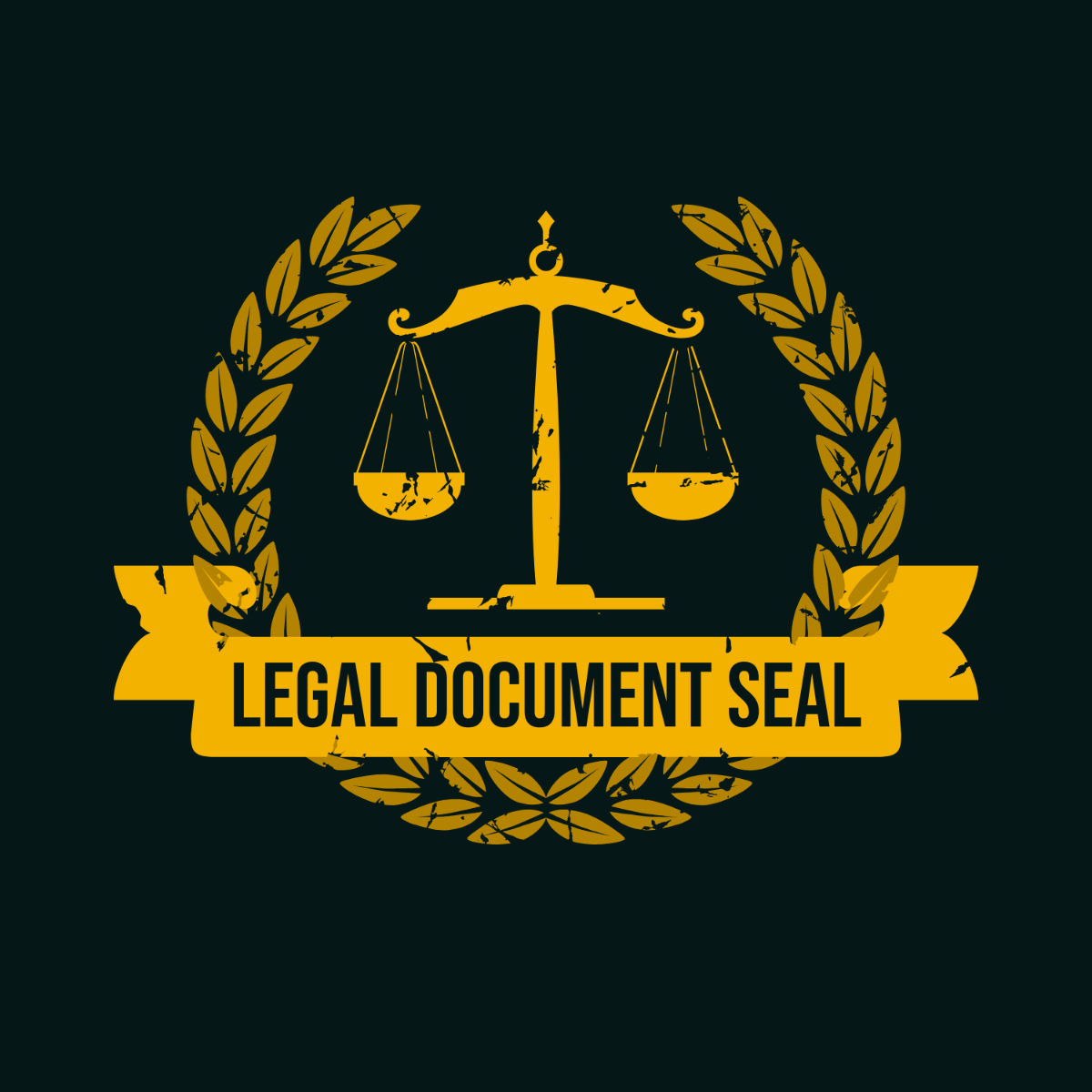 Legal Document Seal Logo