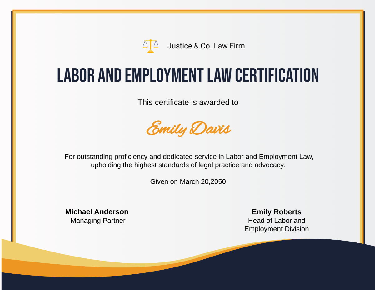 Labor and Employment Law Certification