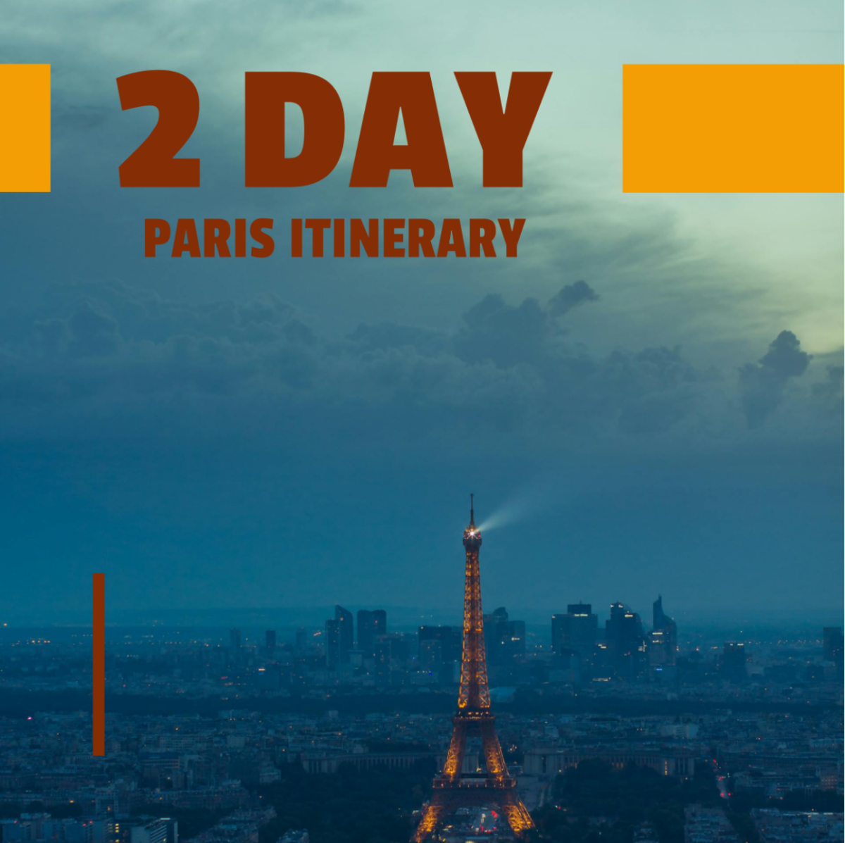 2 Day Paris Itinerary Template - Edit Online & Download