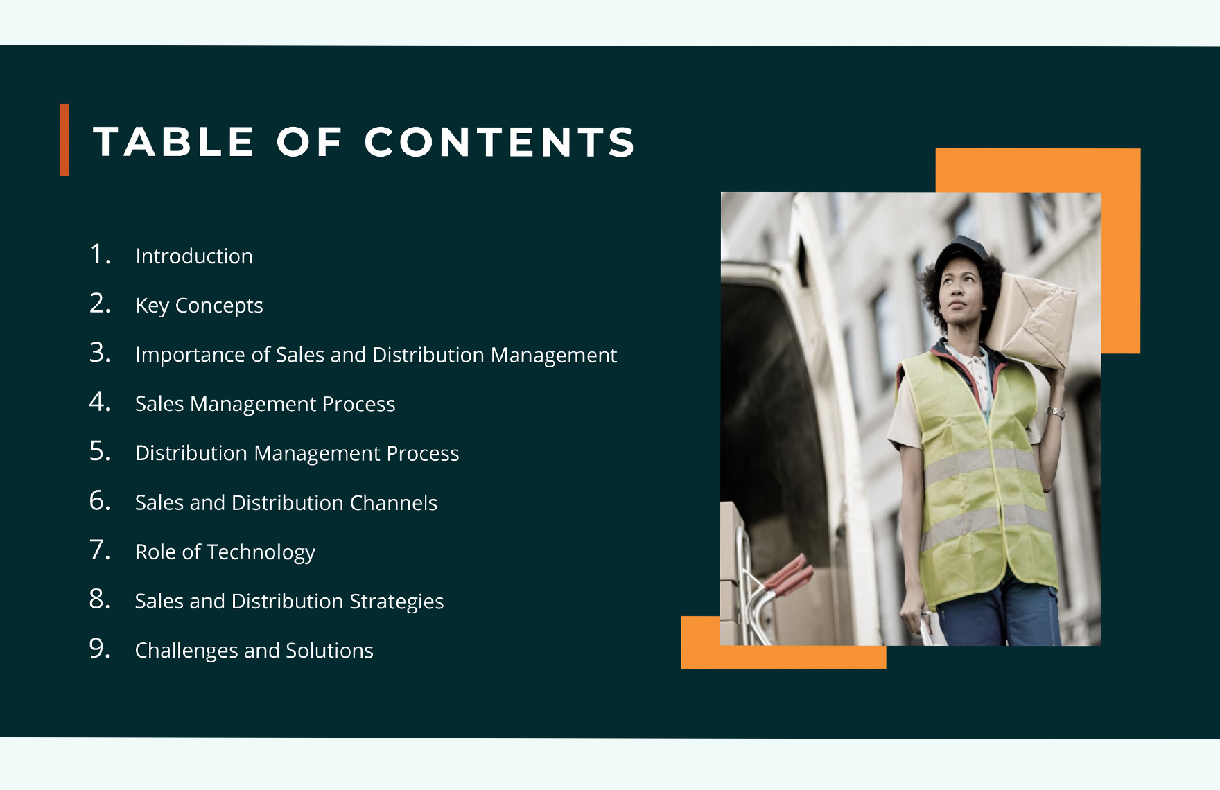 Sales and Distribution Management Template