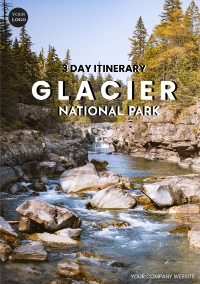 Free Glacier National Park Itinerary Template to Edit Online