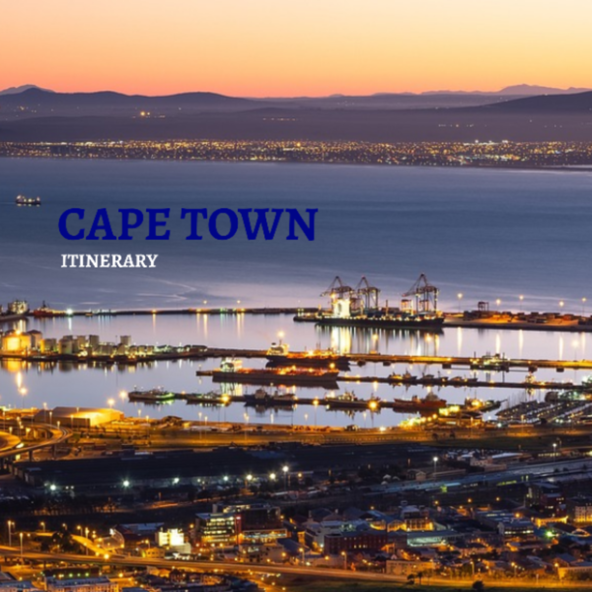 Cape Town Itinerary Template - Edit Online & Download