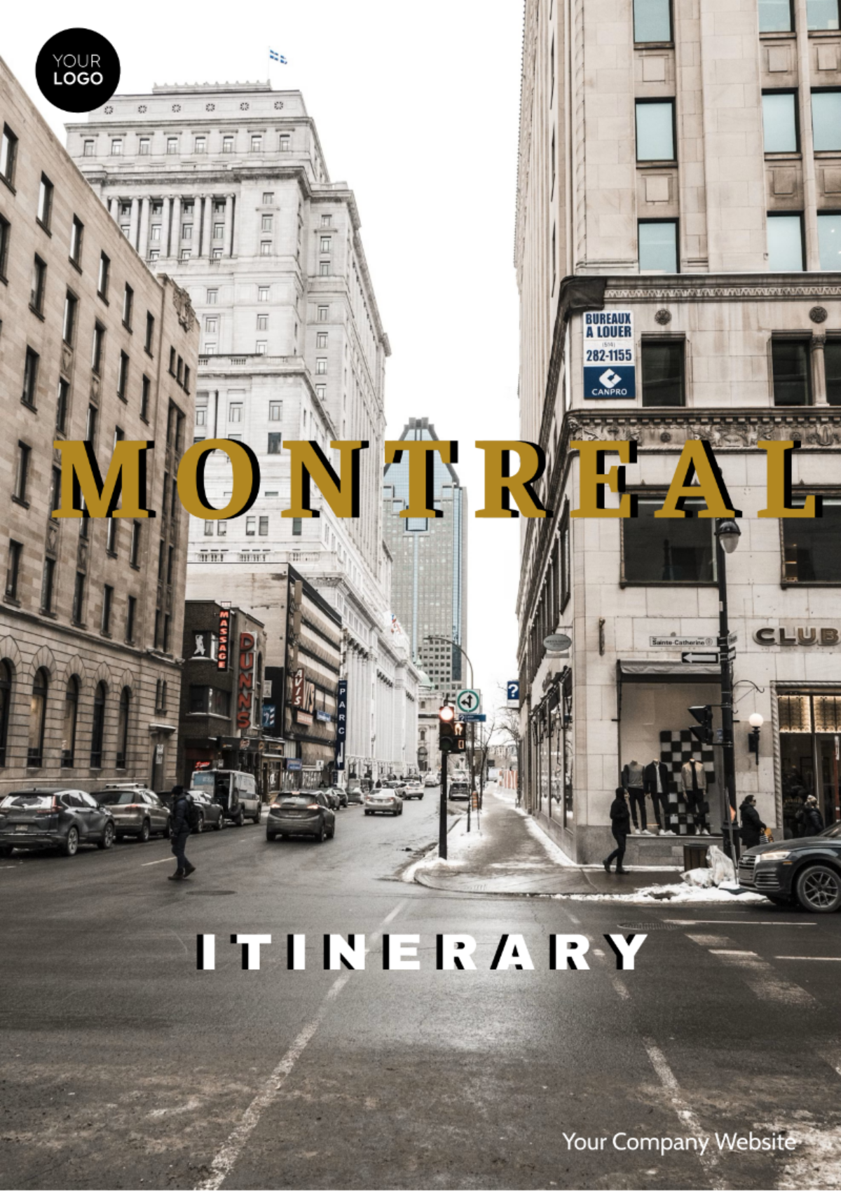 Montreal Itinerary Template - Edit Online & Download