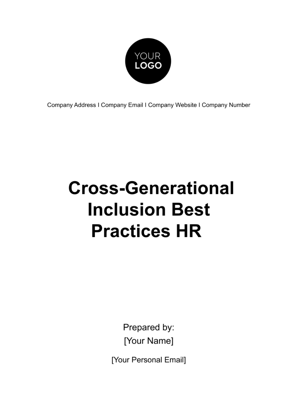 Cross-Generational Inclusion Best Practices HR Template - Edit Online & Download