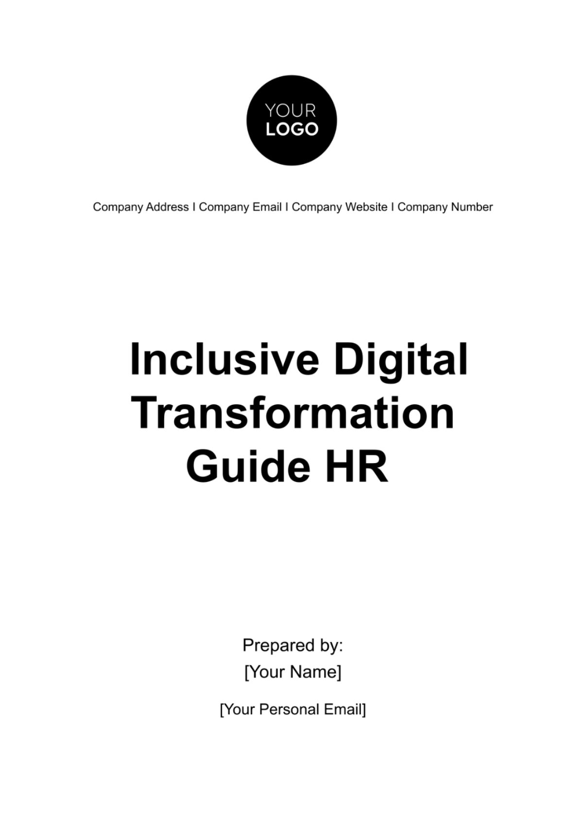 Inclusive Digital Transformation Guide HR Template - Edit Online & Download