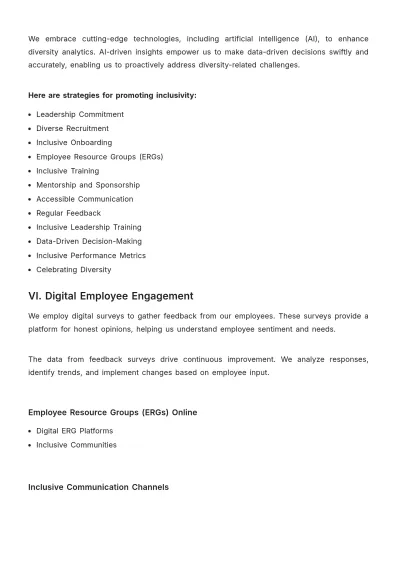 Free Inclusive Digital Transformation Guide HR Template to Edit Online