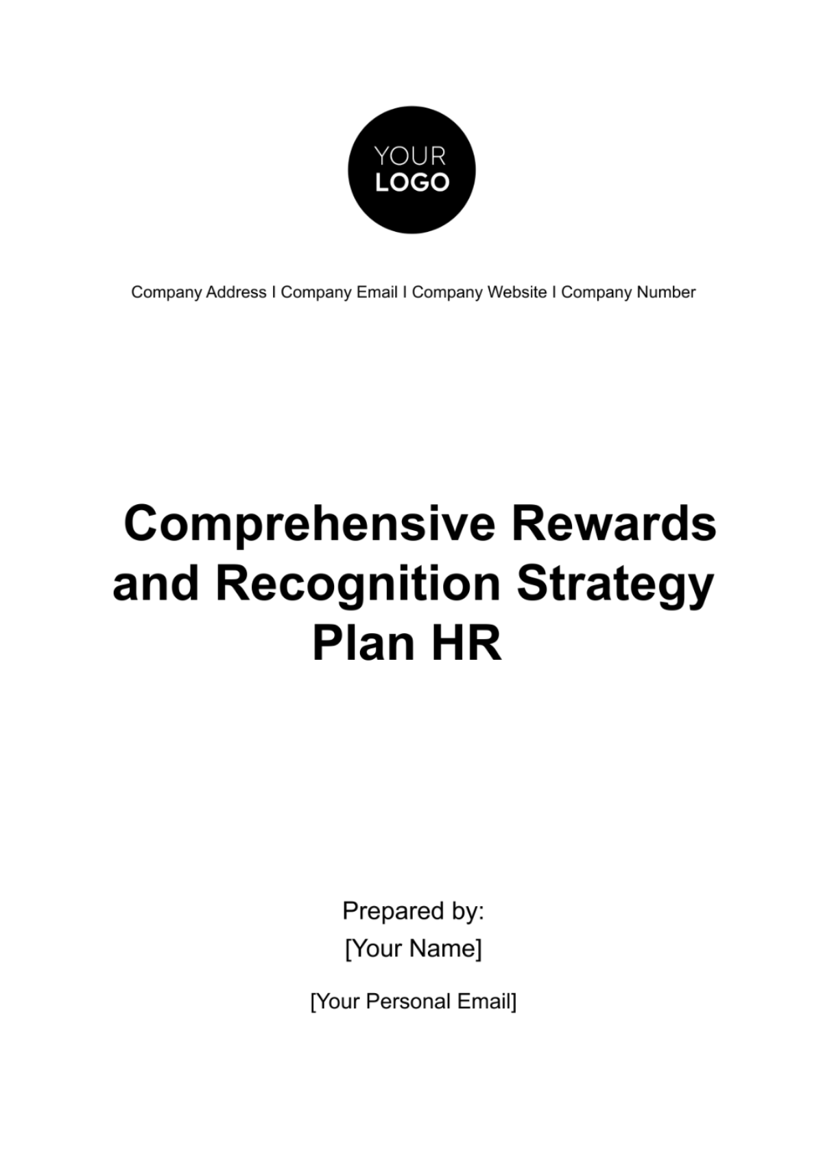 Comprehensive Rewards and Recognition Strategy Plan HR Template - Edit Online & Download